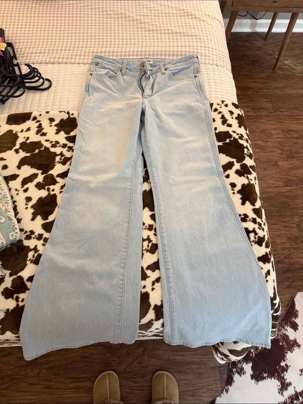 Wrangler Light Blue Women's Wide Leg Jeans